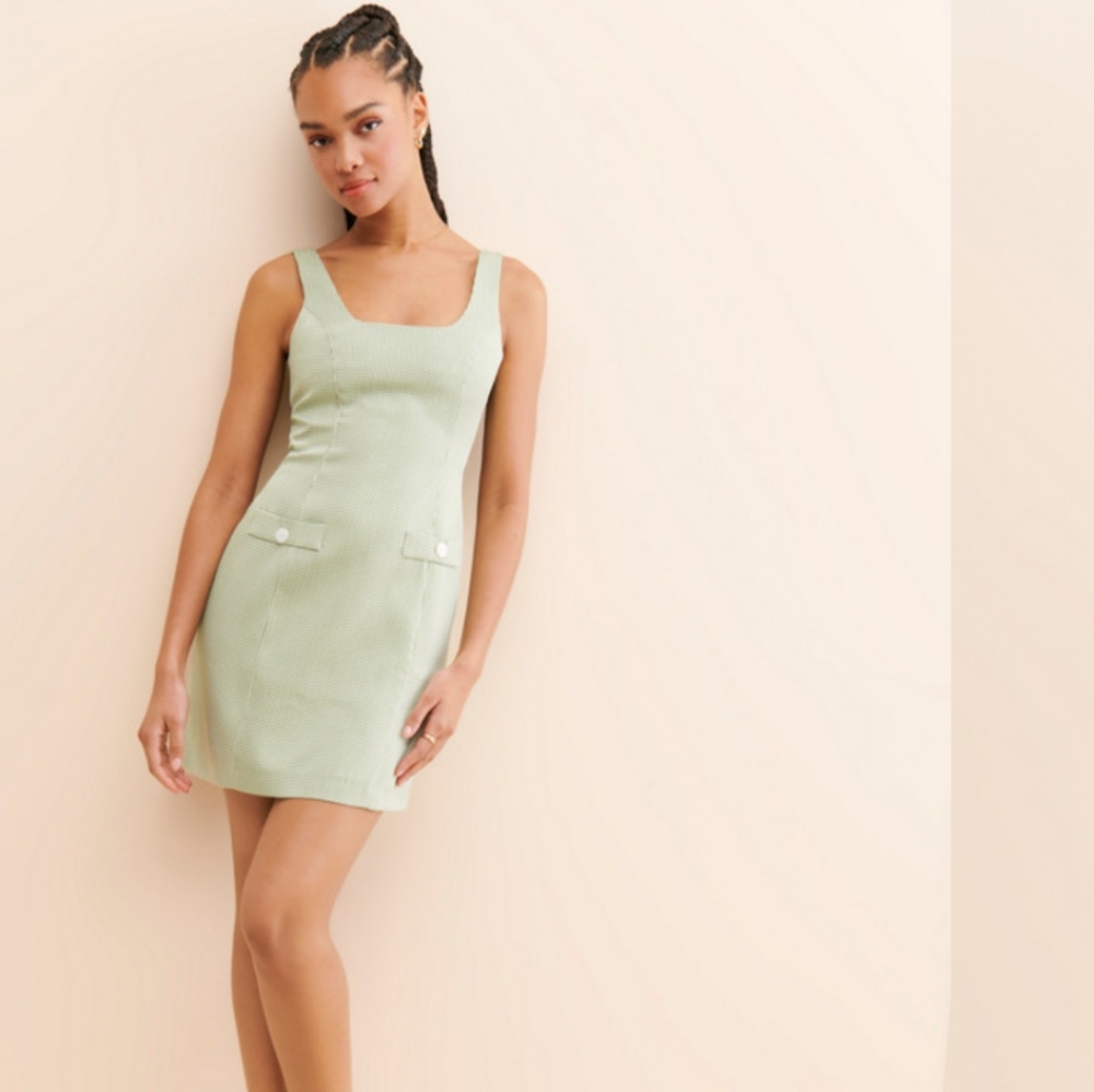 MINKPINK Light Green Mini Dress